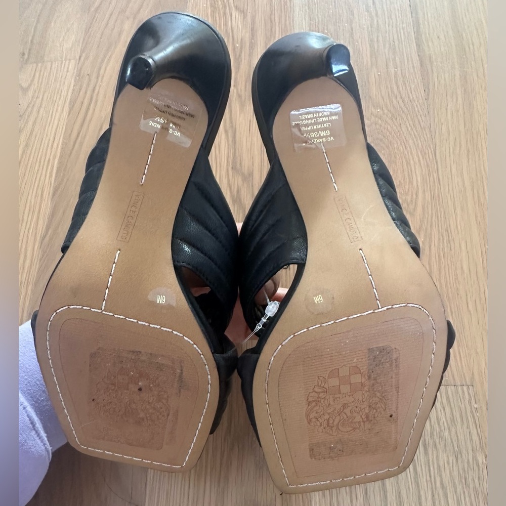 Vince Camuto Women's Sarendie Quilted Strap Sandal Slide size 6 - Picture 11 of 12